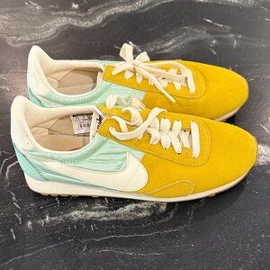 Nike Yellow and Mint Women's Sneakers